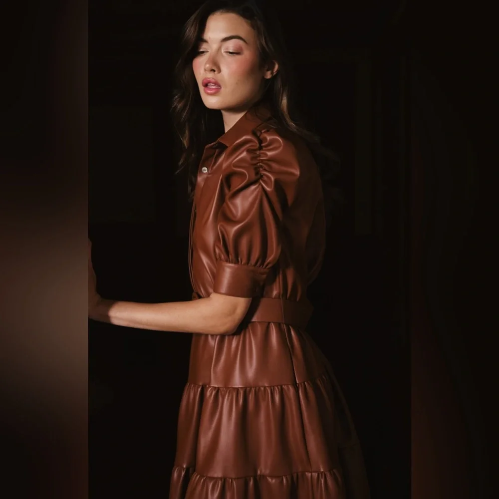 Hutch Darci Short Sleeved Belted Midi Dress - Picture 9 of 9